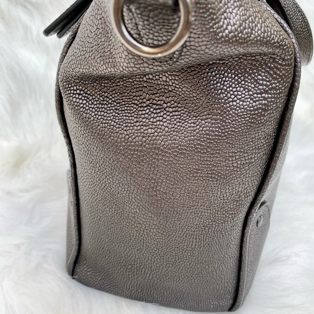 Coach ✨ Mickie Caviar Grain Leather Satchel